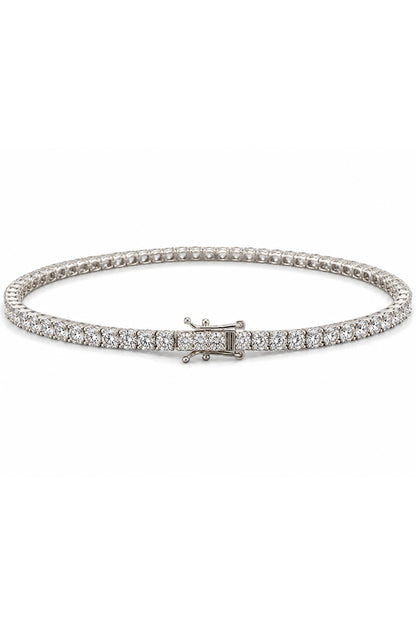 Moissanite Suyolu Gümüş Bileklik