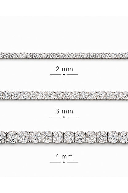 Moissanite Suyolu Gümüş Bileklik