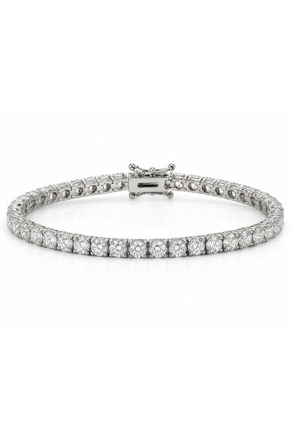 Moissanite Suyolu Gümüş Bileklik