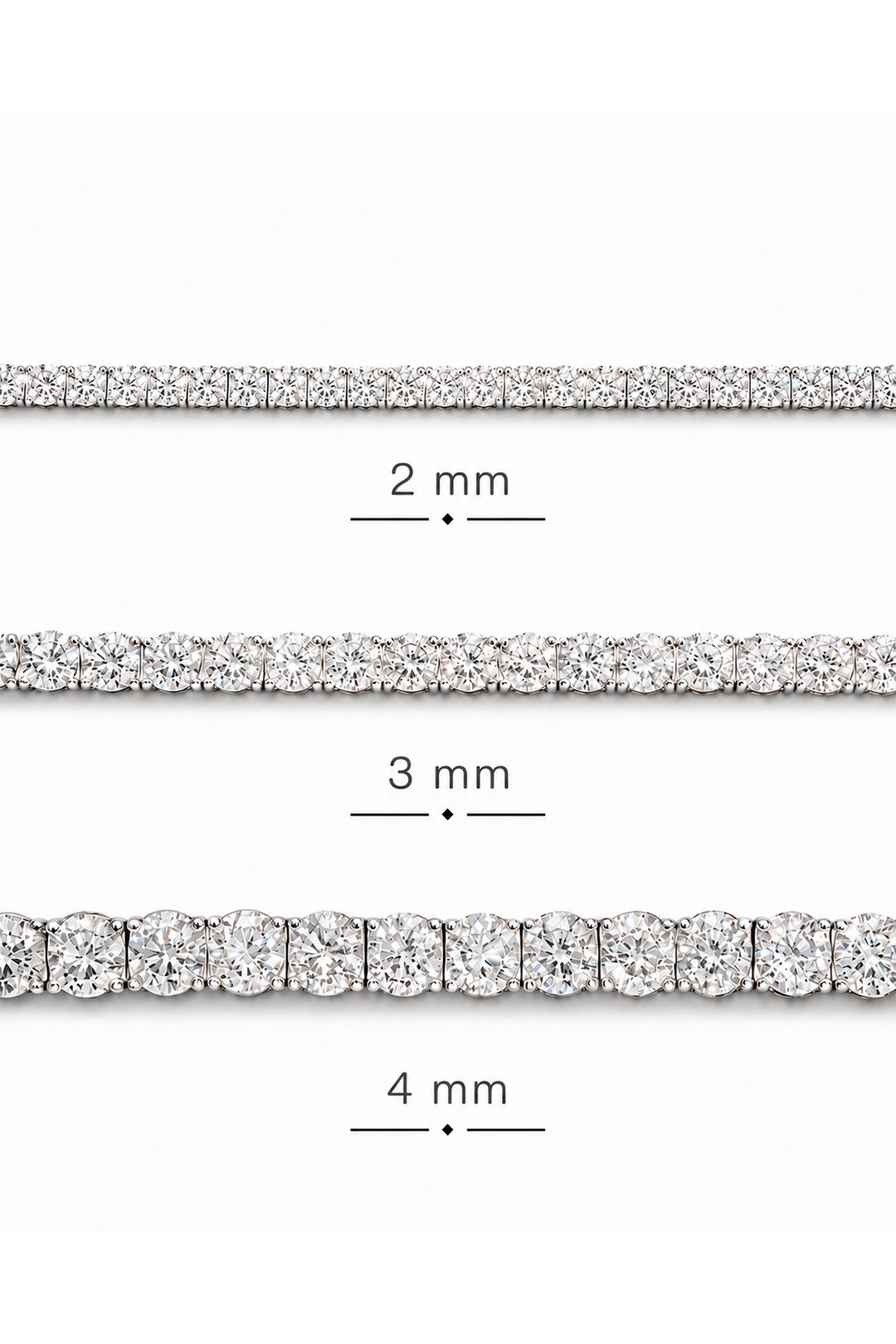 Moissanite Suyolu Gümüş Bileklik