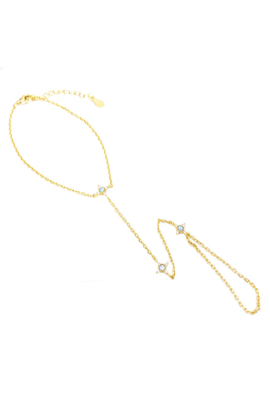 Opal Taşlı Dümen Gümüş Şahmeran
